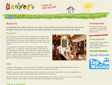Tablet Screenshot of bannersrestaurant.com
